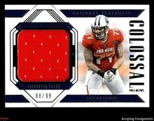 2018 Panini National Treasures Colossal Pro Bowl Taylor Lewan JERSEY 08/99