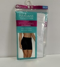 Vanity Fair Radiant Light Smoothing SlipShort, White - 3XL/10 And M/6 NEW