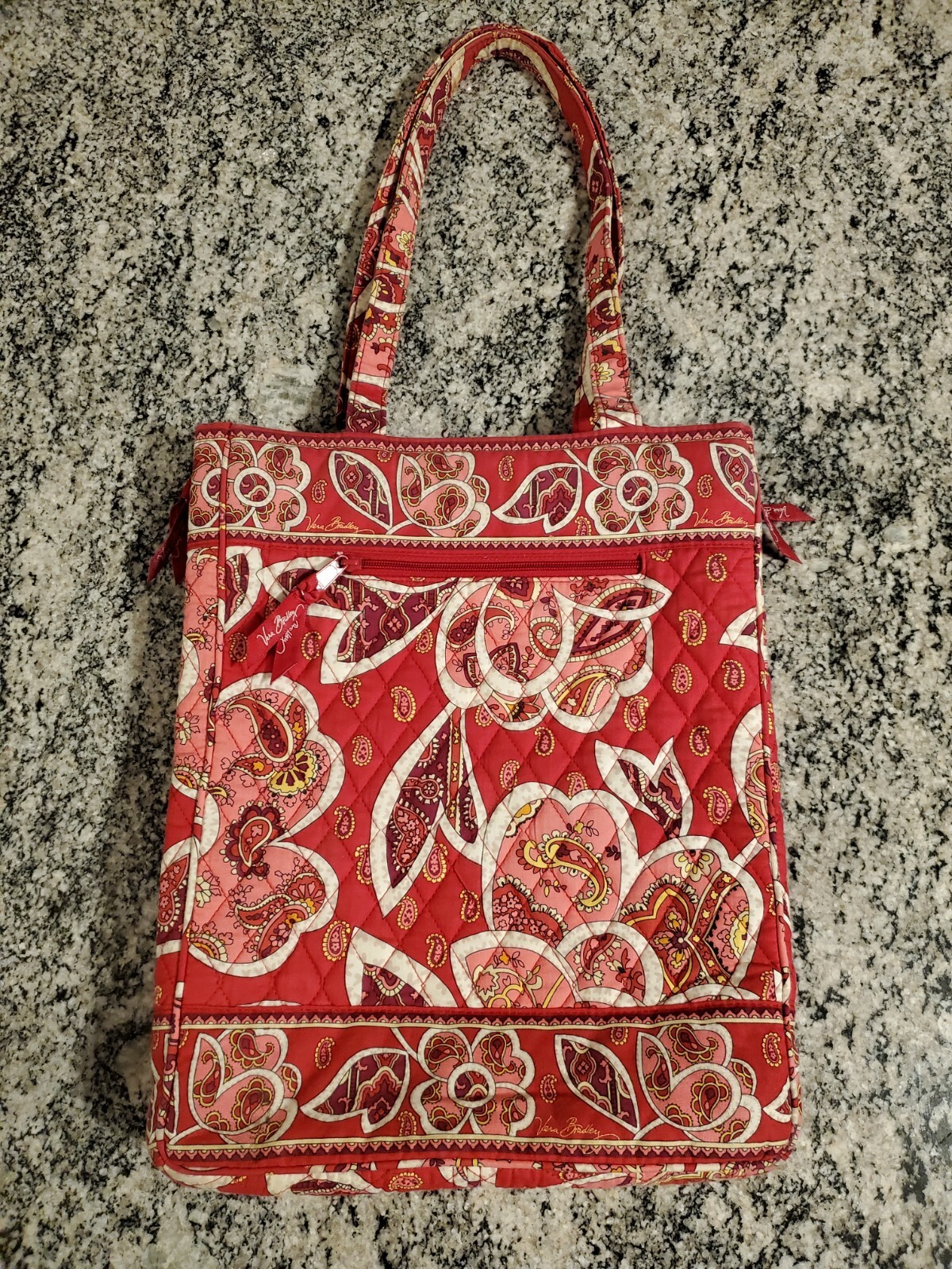 Vera Bradley Laptop Bag Checkpoint Friendly Pink Pais… Gem