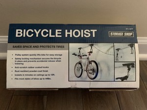 Storage Shop Bicycle Hoist Ceiling Pulley System Bike Storage 211