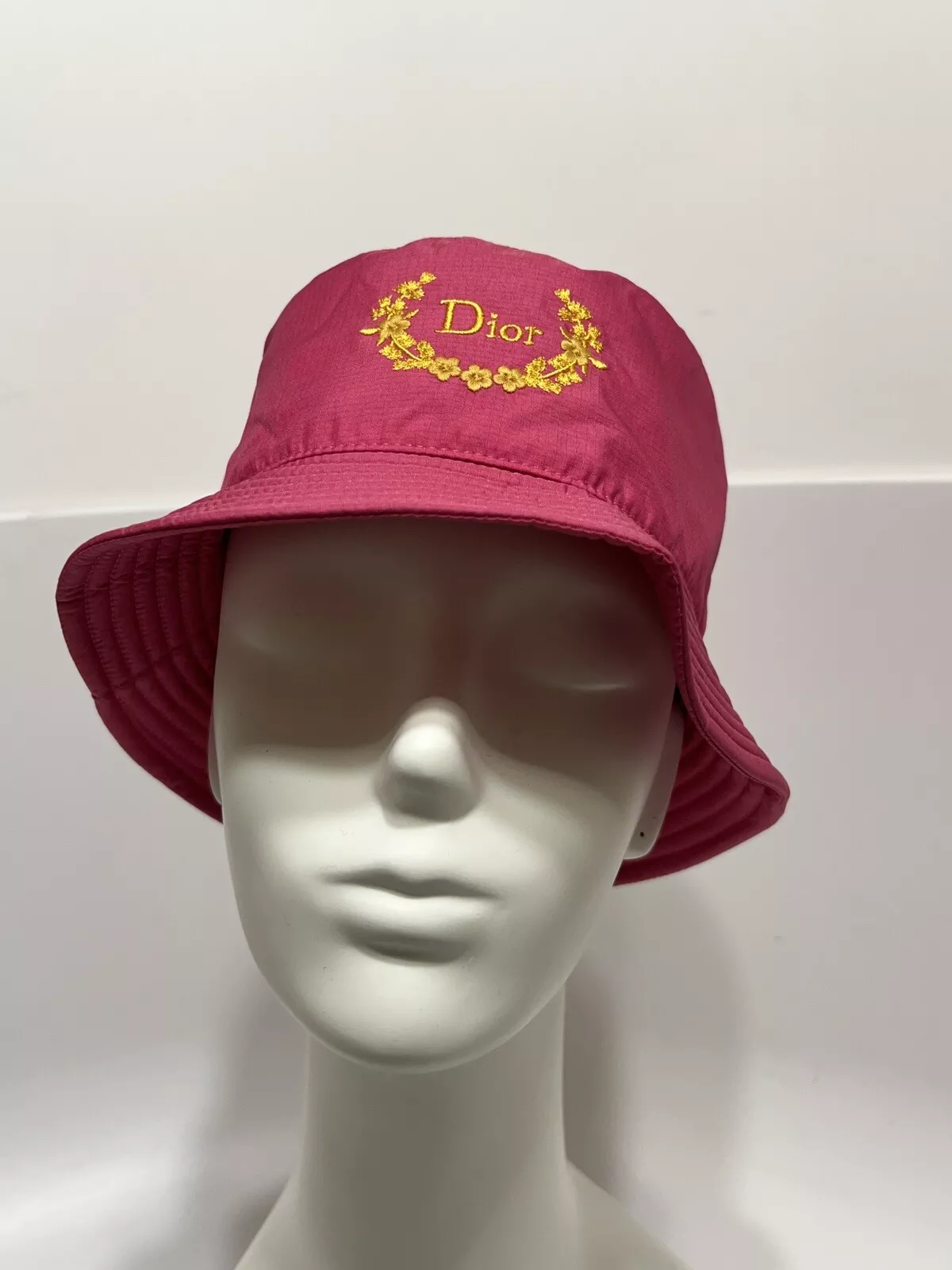 CHAPEAU DE SEAU LOGO ROSE CHRISTIAN DIOR VINTAGE PAR JOHN GALLIANO