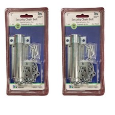 SECURITY DOOR CHAIN 2-PACK 4" inch SPRING latch Bolt FREE SHIPPING