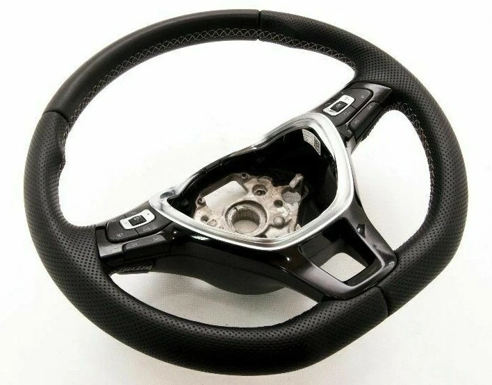 Lenkrad Volkswagen VW Golf VII 7 NEU LEDERBEZUG Neu Beziehen - Bild 2 von 2