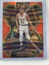 2019-20 Panini Select Prizm Red Zach Norvell Jr. #'d/199 LAKERS ROOKIE CONCOURSE