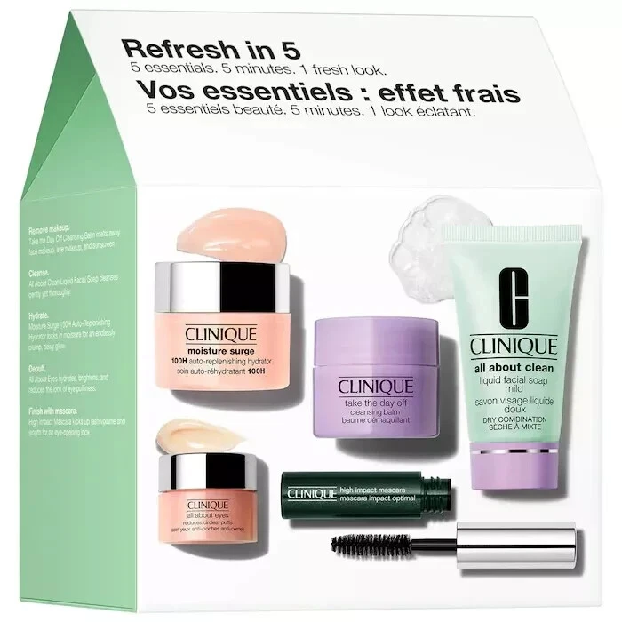 CLINIQUE Refresh in 5 Skincare and Makeup Set, Fragrance Free