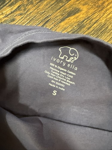 Camicia manica lunga avorio Ella viola intenso/viola taglia small usata in ottime condizioni elefante - Foto 5 di 5