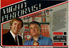 1984 Vintage Print Ad Mighty Performs! Take It from a Pro Fran Tarkenton Auto