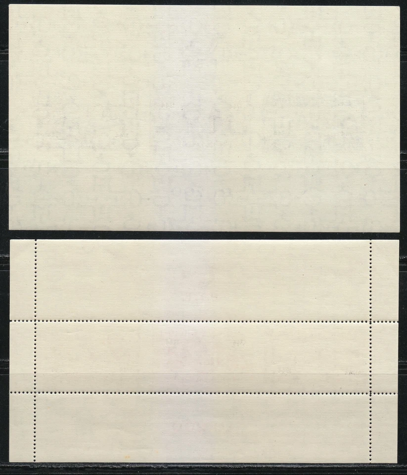 Rumania 1944 MNH Mi Bloque 24 Bloque 25 Sc B243-B244 Historia Postal en sellos ** Foto 2 de 2