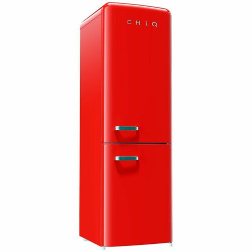 CHiQ 231L Retro Bottom Mount Fridge Freezer (Red) Model CRBM228NR RRP $1299.00 - Picture 5 of 7