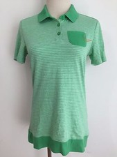 Nike Golf Dri-Fit Collar Polo Short Sleeve Green on Green Stripes Size ST NWOT 