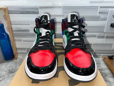 Nike Jordan 1 Mid SE White Multi-Color Women's DB5454-001 Size 8W
