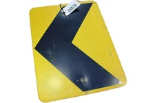 Authentic CHEVRON TRAFFIC ARROW SIGN Road Sign Real Street Vintage 24"x18"