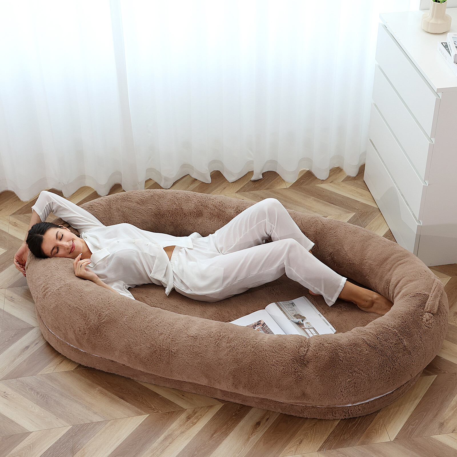 H&ZT Large Human Dog Bed, Giant Dog Bed for Humans Dog Bed with Removable Cover eBay