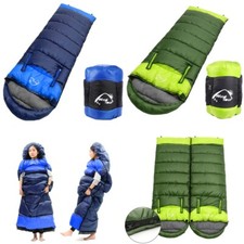 Thick Adult Cold Weather Sleeping Bag For Big  Tall 0 degree Waterproof Winter