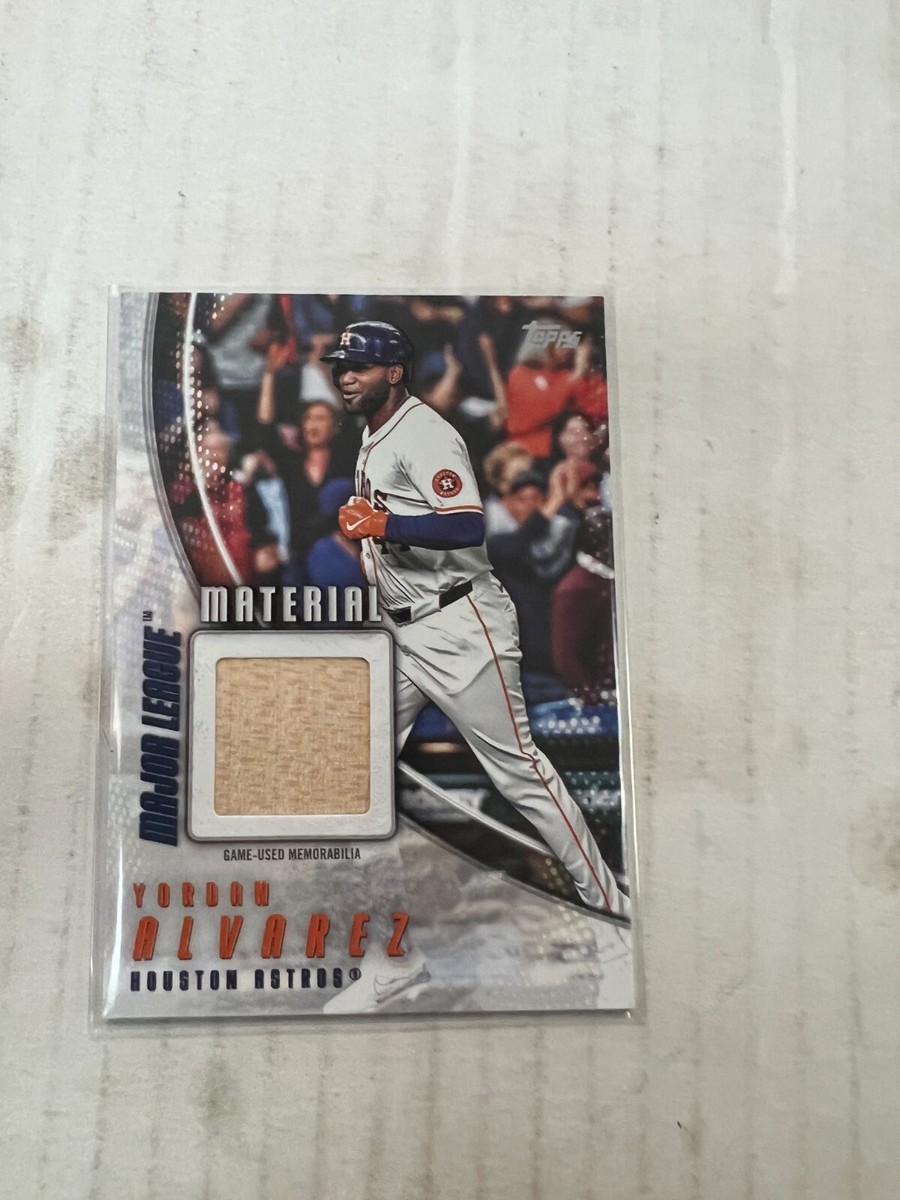 Yordan Alvarez 2025 Topps Series 1 Major League Material Bat Relic