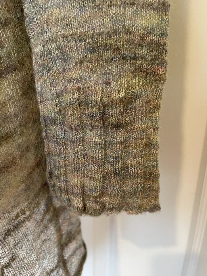 Abrigo Suéter Mohair de Lana Gris para Dormir en la Nieve-Talla-S~ Hermoso y Muy Acogedor Foto 3 de 4