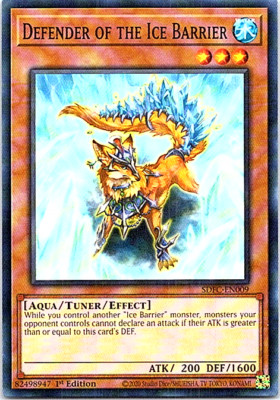 Defender Of The Ice Barrier SDFC-EN009 Yu-Gi-Oh! Card Near Mint 1st Edition 