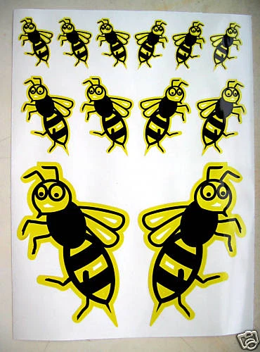 vespa scooter wasp logo stickers decals