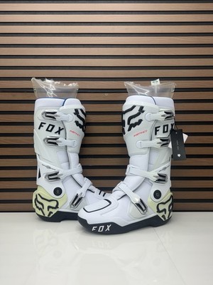 New - Fox Racing Instinct Motocross MX Boots Mens Size 10 White / Black