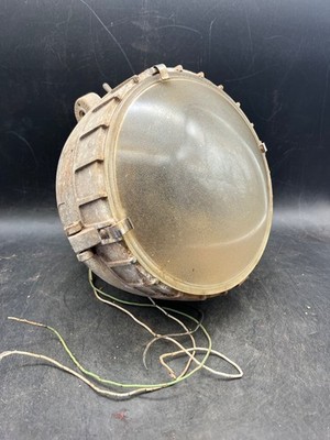 Vintage Industrial Hanging Spotlight Stonco Blast Flood Light Housing Aluminum