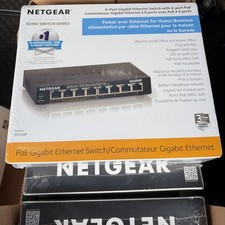NETGEAR GS108PE 8 porte Gigabit più switch 4 porte Poe gestito Web GS108PE-300NAS
