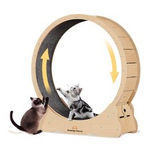 Cat Exercise Wheel for Indoor Cats, 46" Large XL Cat Running Treadmill Wheel ...