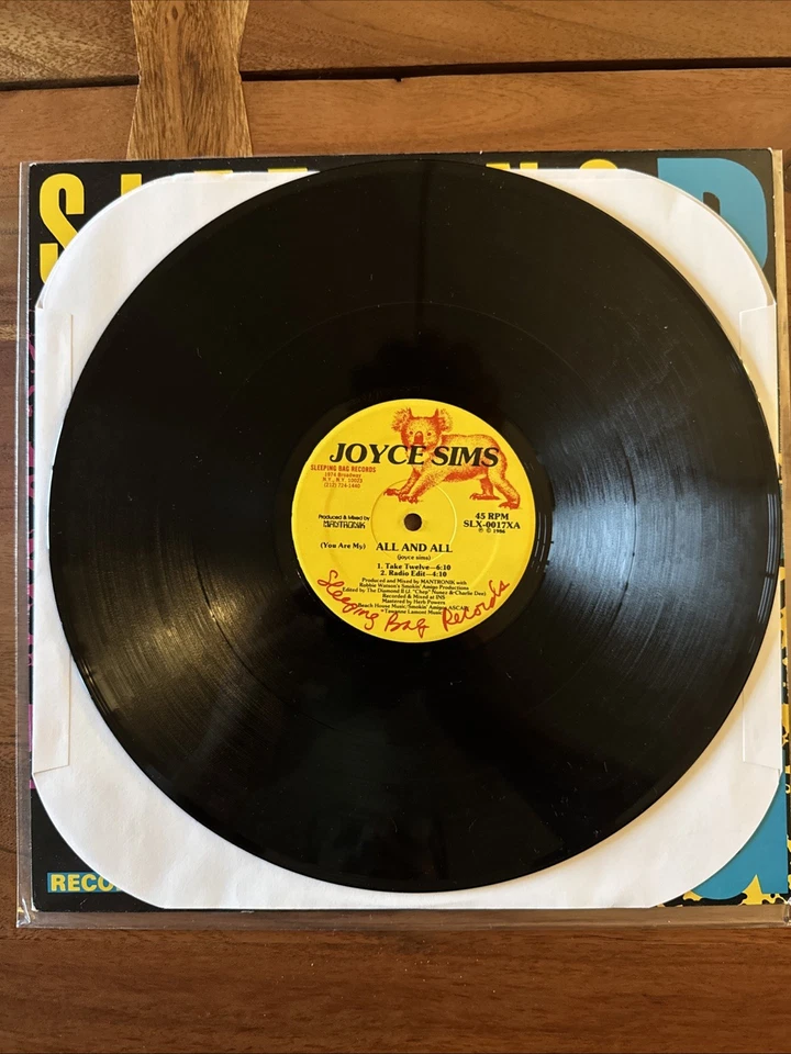 Joyce Sims - All And All 12” Single 1986 Sleeping Bag Records - Image 3 of 4
