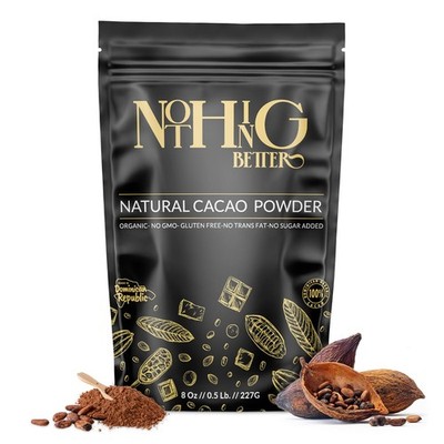 Organic Natural Cacao Powder 8oz   Unsweetened Cocoa 8 oz / 0.5 lb 
