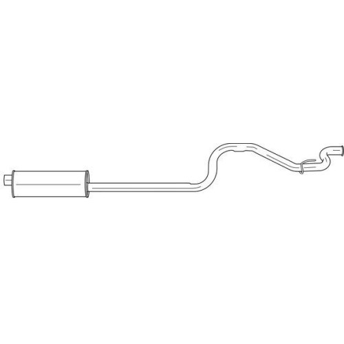 Silencieux arrière Sigam 26630 pour voiture Ford en acier aluminisé