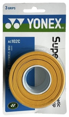 Yonex Super Grap Spool Of 3 Overgrips With Grip Tape Comfortable Tacky Feel