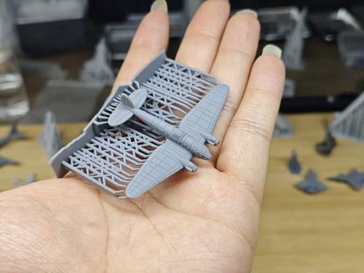 3D printed 1/350/400/500/700 scale German Heinkel He 111 bomber Unpainted model