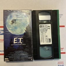 ET The Extra Terrestrial VHS 1982 Green and Black Tape Spielberg