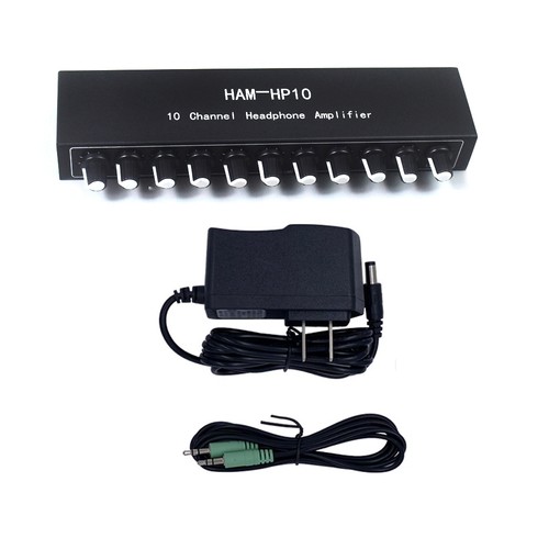 10 Channel Stereo Headphone Amplifier Audio 1In- 10 Out Preamplifier Adapter - Picture 4 of 8