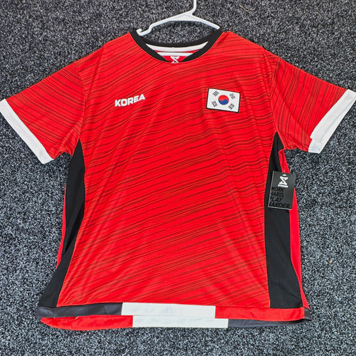 Striker South Korea Soccer Jersey Men’s XL Red Korea National Team NWT