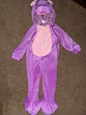Costume Purple Dragon Hooded Padded 18-24M Infant Toddler Elastic Outfit