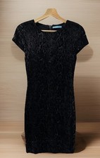 Women’s Alice + Olivia Designer Black Floral Sequin Cocktail Party Dress Size 0