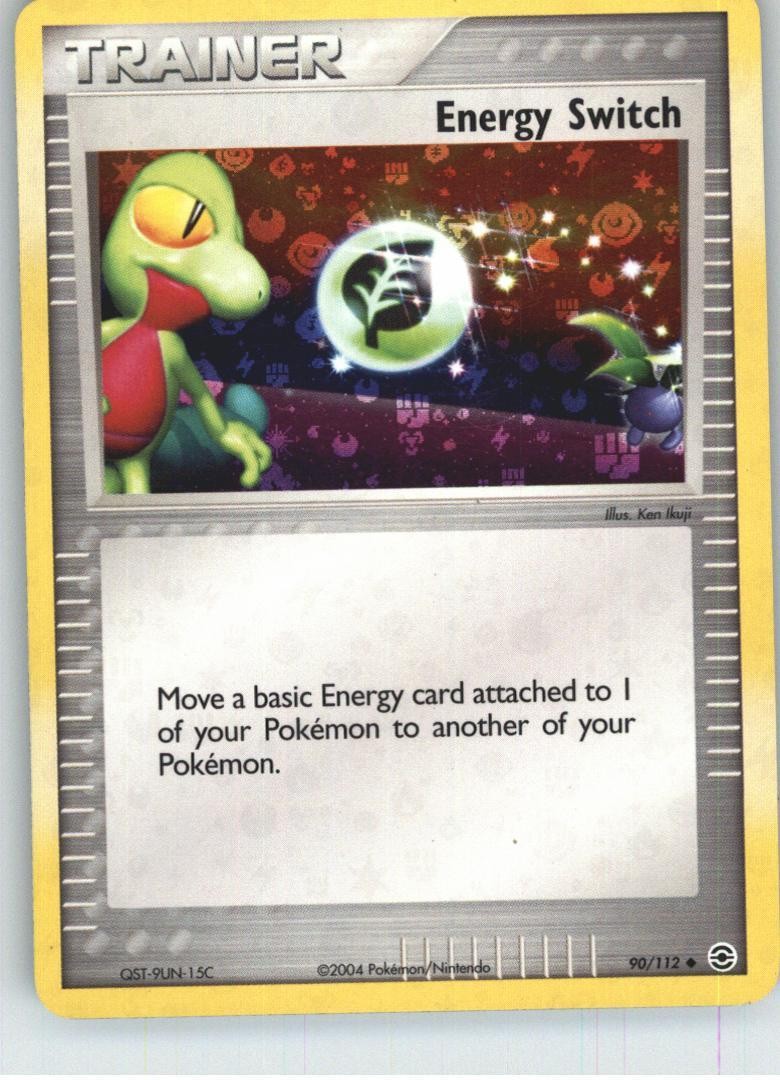 Energy Switch 90/112 Uncommon FireRed & LeafGreen Pokemon Reverse Holo Near Mint