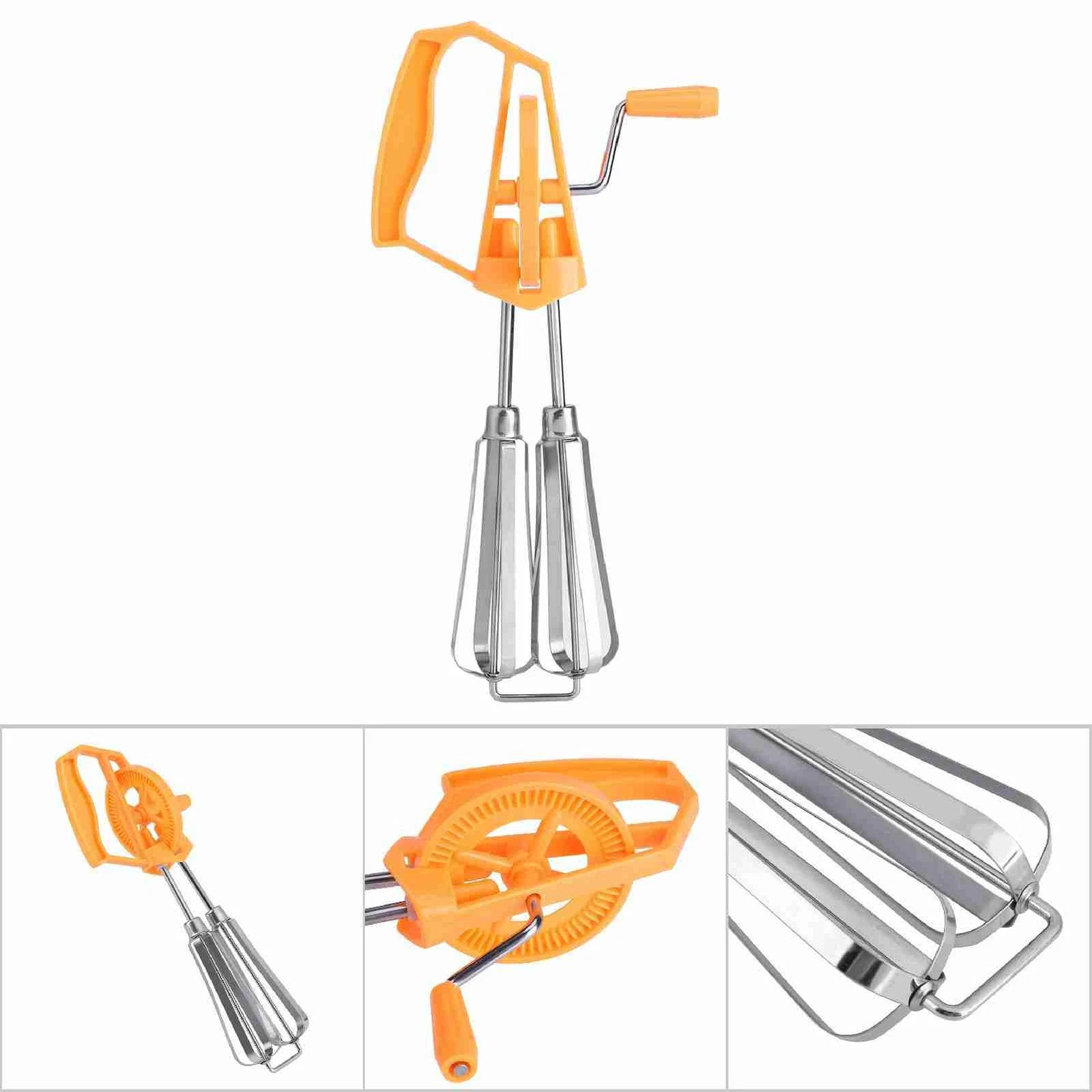 Stainless Steel Hand Whip Whisk Egg Beater Mixer Cooking Tool Kitchen