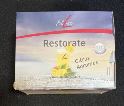NEW 30 Packets Authentic Fitline Restorate Expires 6/2027 Citrus Flavor Cocktail