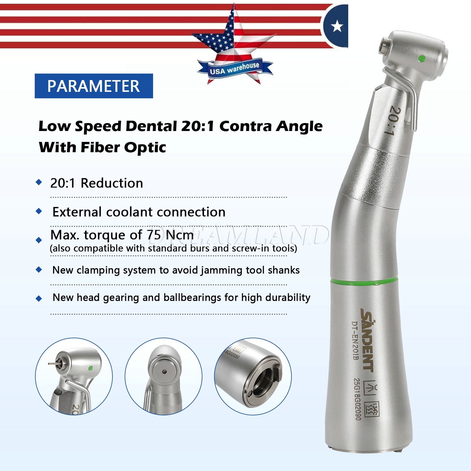 Optica Dental Implant Contra Angle Fit KAV SURGmatic S201 L