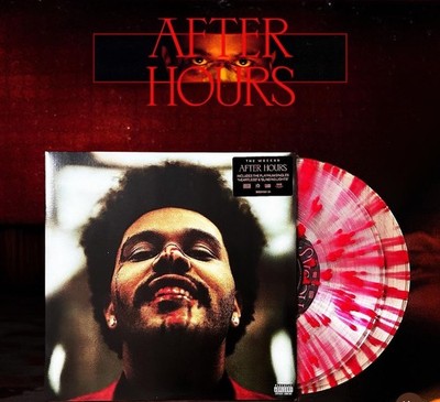 THE WEEKND After Hours Clear +Blood Red Splatter Vinyl 2LP Merch Tour NEU SEALED