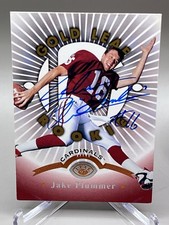 ON CARD AUTO! Jake Plummer 1997 Leaf GOLD LEAF ROOKIE #162 CARDINALS!. rookie card picture