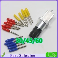 15pcs 30/45/60 Degrees Vinyl Cutter Plotter ROLAND Blades + ROLAND Blade Holder#