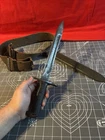 Vintage WW2 Era US Military Bayonet PAL Knife w/ Sheath & Belt