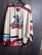 Vintage ECHL Hockey Trenton Titans Jersey SP Sportswear Size 3XL White