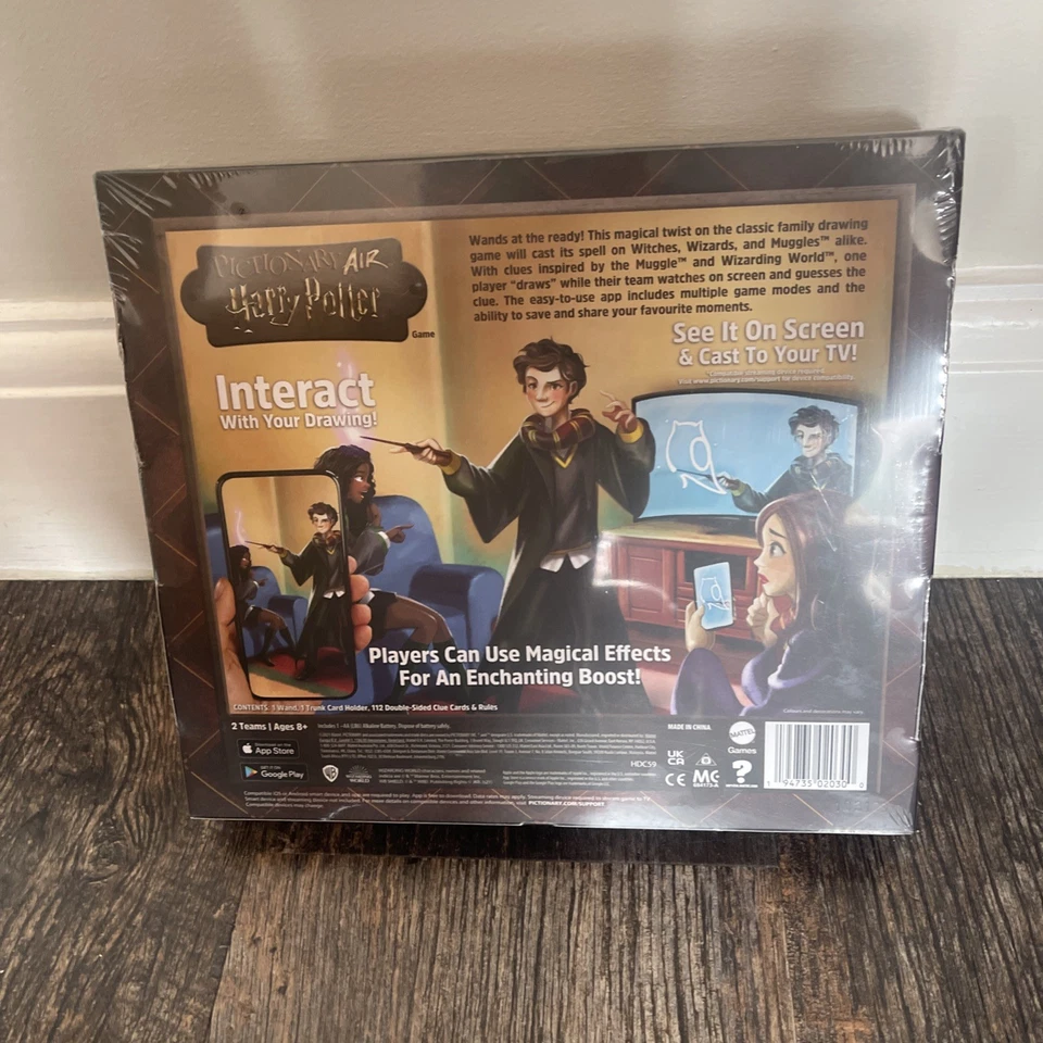NEW Mattel Harry Potter Pictionary Air, Age 8+, On Screen, Teams, Wand Xmas Gift - Image 3 of 3