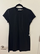 Alice + Olivia Women's Size Small Erika Toggle Waist Dress Black