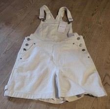 Waven Cream Denim Dungarees Overalls BNWT size UK 8