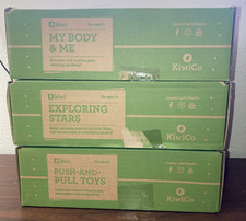 KiwiCo Lot of 3 Kiwi Crates Boxes New My Body  Me, Exploring Stars, Toys