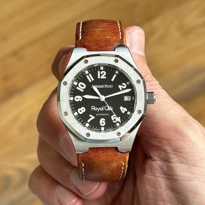 Audemars Piguet Royal Oak 14800ST Military Dial Watch Ultra Thin